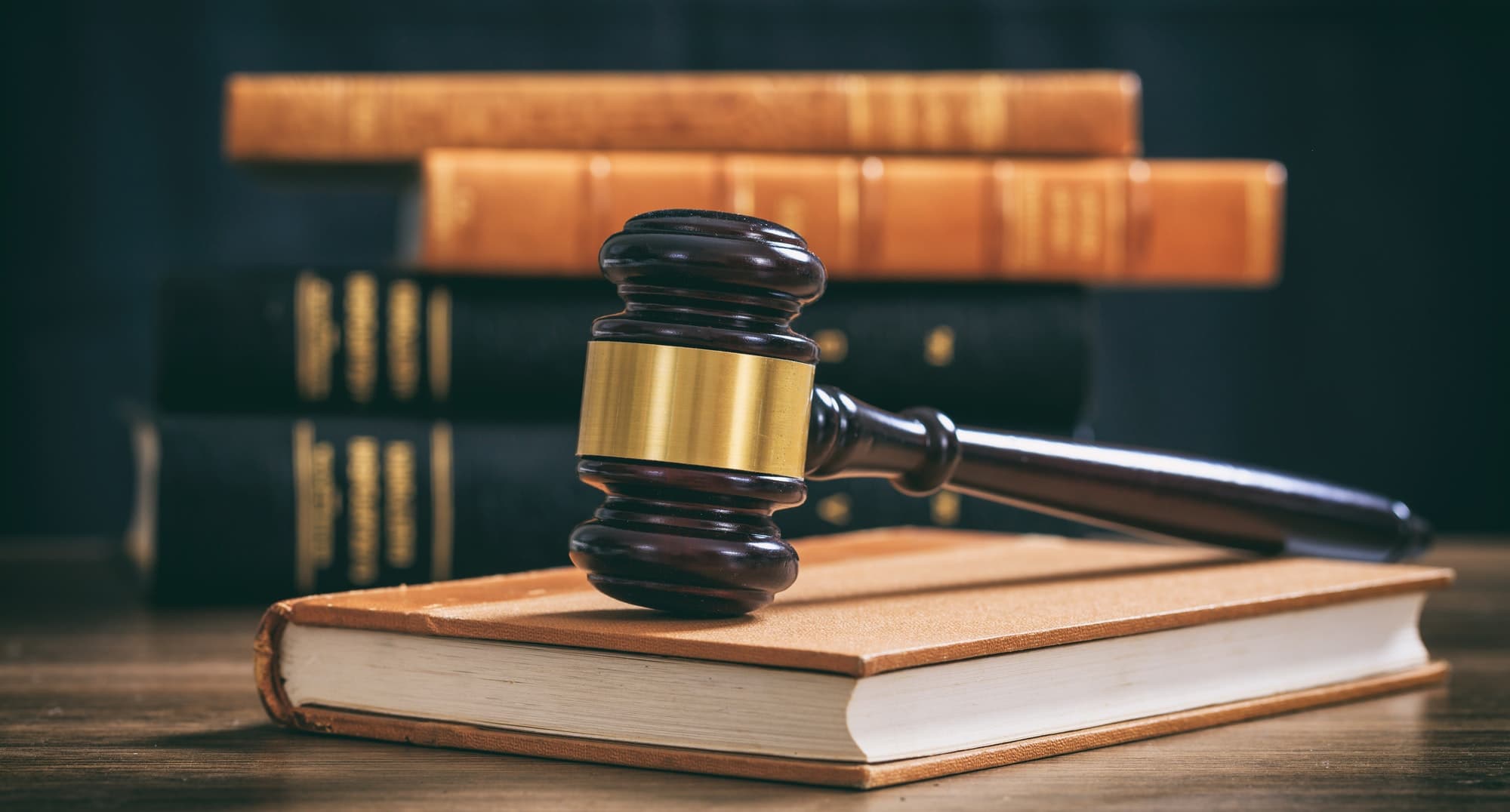 Legal scales and law books